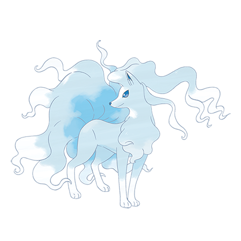 Alolan Ninetales official artwork