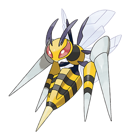 Mega Beedrill official artwork