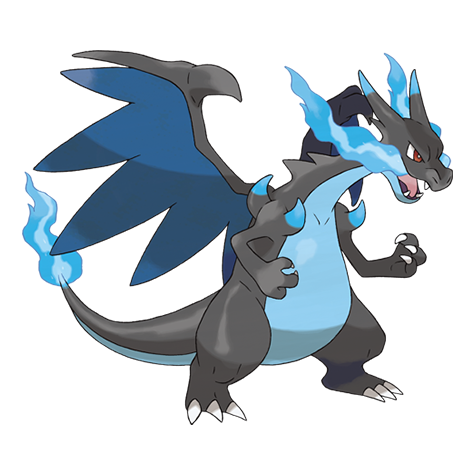 Mega Charizard X official artwork