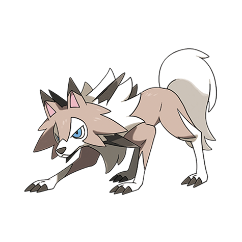 Lycanroc official artwork